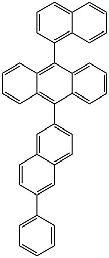 Anthracene, 9-(1-naphthalenyl)-10-(6-phenyl-2-naphthalenyl)- Structure