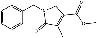 1H-Pyrrole-3-carboxylic acid, 2,5-dihydro-4-methyl-5-oxo-1-(phenylmethyl)-, methyl ester 구조식 이미지