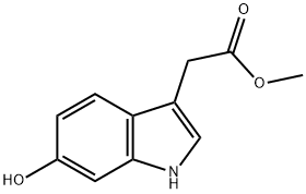 1H-Indole-3-acetic acid, 6-hydroxy-, methyl ester Structure