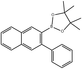 1,3,2-Dioxaborolane, 4,4,5,5-tetramethyl-2-(3-phenyl-2-naphthalenyl)- Structure