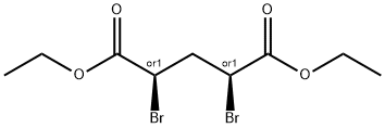 Pentanedioic acid, 2,4-dibromo-, diethyl ester, (2R,4S)-rel- (9CI) 구조식 이미지