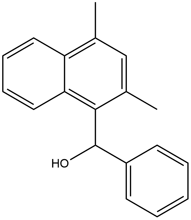 2,4-Dimethyl-α-phenyl-1-naphthalenemethanol Structure