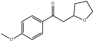 1-(4-methoxyphenyl)-2-(tetrahydrofuran-2-yl)ethanone 구조식 이미지