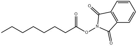 Octanoic acid, 1,3-dihydro-1,3-dioxo-2H-isoindol-2-yl ester Structure