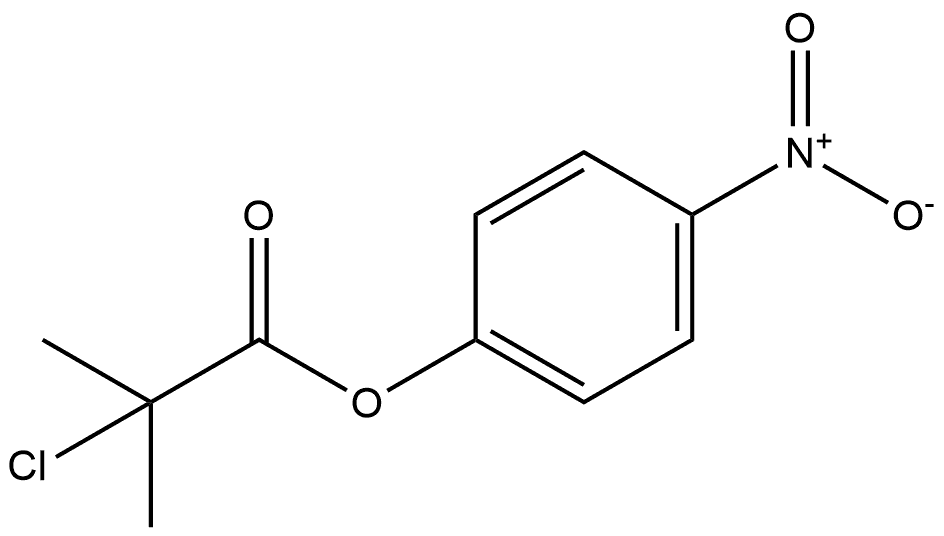 4-Nitrophenyl 2-chloro-2-methylpropanoate Structure