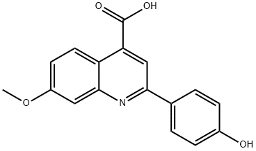 2-(4-Hydroxyphenyl)-7-methoxyquinoline-4-carboxylic acid Structure