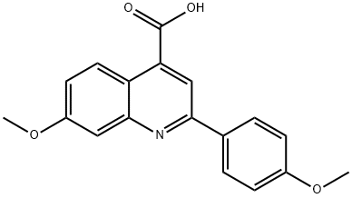 7-Methoxy-2-(4-methoxyphenyl)quinoline-4-carboxylic acid Structure