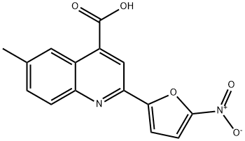 6-Methyl-2-(5-nitrofuran-2-yl)quinoline-4-carboxylic acid Structure