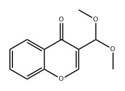 4H-1-Benzopyran-4-one, 3-(dimethoxymethyl)- Structure