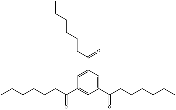 1-Heptanone, 1,1',1''-(1,3,5-benzenetriyl)tris- 구조식 이미지