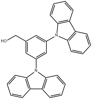 (3,5-di(9H-carbazol-9-yl)phenyl) methanol Structure