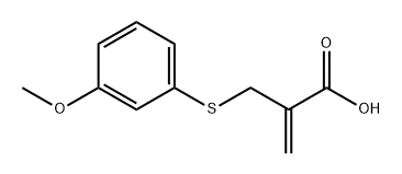 2-Propenoic acid, 2-[[(3-methoxyphenyl)thio]methyl]- Structure