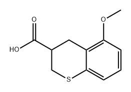 2H-1-Benzothiopyran-3-carboxylic acid, 3,4-dihydro-5-methoxy- Structure