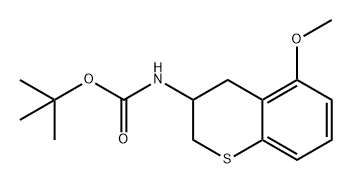 Carbamic acid, (3,4-dihydro-5-methoxy-2H-1-benzothiopyran-3-yl)-, 1,1-dimethylethyl ester (9CI) Structure