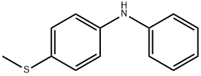 Benzenamine, 4-(methylthio)-N-phenyl- Structure