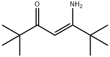 2,2,6,6-Tetramethyl-5-amino-4-hepten-3-one Structure