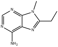 8-Ethyl-9-methyl-9H-purin-6-amine 구조식 이미지