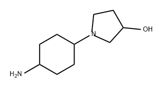 3-Pyrrolidinol, 1-(4-aminocyclohexyl)- Structure