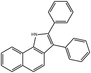 1H-Benz[g]indole, 2,3-diphenyl- 구조식 이미지