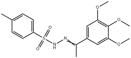 Benzenesulfonic acid, 4-methyl-, 2-[1-(3,4,5-trimethoxyphenyl)ethylidene]hydrazide Structure