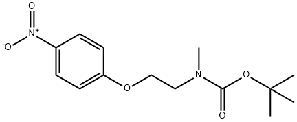 Carbamic acid, N-methyl-N-[2-(4-nitrophenoxy)ethyl]-, 1,1-dimethylethyl ester Structure