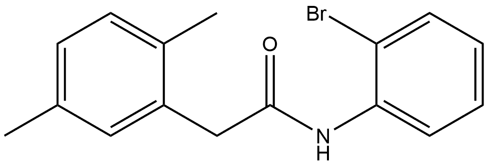 N-(2-Bromophenyl)-2,5-dimethylbenzeneacetamide Structure