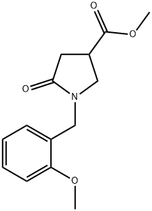 Methyl 1-[(2-methoxyphenyl)methyl]-5-oxo-3-pyrrolidinecarboxylate Structure