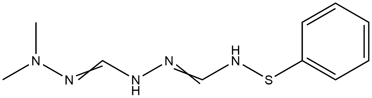 Benzenesulfenamide, N-[[[(dimethylamino)iminomethyl]amino]iminomethyl]- 구조식 이미지