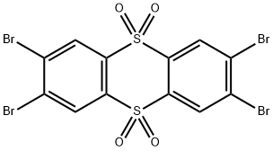 Thianthrene, 2,3,7,8-tetrabromo-, 5,5,10,10-tetraoxide 구조식 이미지