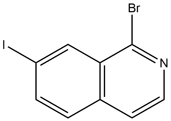 1-bromo-7-iodo-isoquinoline Structure