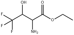 2-Amino-4,4,4-trifluoro-3-hydroxy butanoic acid ethyl ester Structure