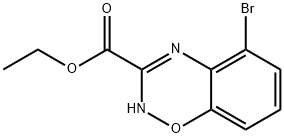 2H-1,2,4-Benzoxadiazine-3-carboxylic acid, 5-bromo-, ethyl ester 구조식 이미지
