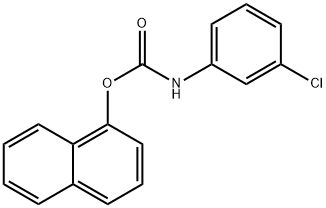 Naphthalen-1-yl (3-chlorophenyl)carbamate 구조식 이미지