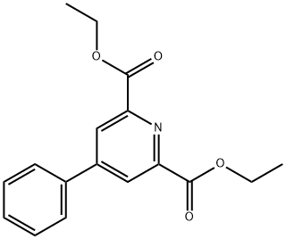 2,6-Pyridinedicarboxylic acid, 4-phenyl-, 2,6-diethyl ester Structure