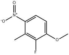 Benzene, 2-fluoro-1-methoxy-3-methyl-4-nitro- Structure