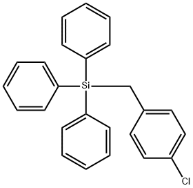 (4-Chlorobenzyl)triphenylsilane Structure