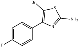 2-Thiazolamine, 5-bromo-4-(4-fluorophenyl)- Structure