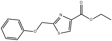 4-Thiazolecarboxylic acid, 2-(phenoxymethyl)-, ethyl ester Structure