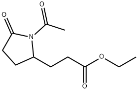 2-Pyrrolidinepropanoic acid, 1-acetyl-5-oxo-, ethyl ester Structure