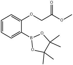 Methyl 2-(2-(4,4,5,5-tetramethyl-1,3,2-dioxaborolan-2-yl)phenoxy)acetate Structure