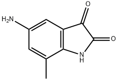 5-amino-7-methyl-indoline-2,3-dione 구조식 이미지
