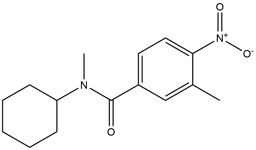 N-cyclohexyl-N,3-dimethyl-4-nitrobenzamide Structure