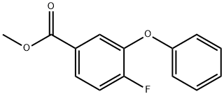 Benzoic acid, 4-fluoro-3-phenoxy-, methyl ester Structure