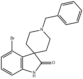 1'-benzyl-4-bromospiro[indoline-3,4'-piperidin]-2-one Structure