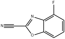 2-Benzoxazolecarbonitrile, 4-fluoro- Structure