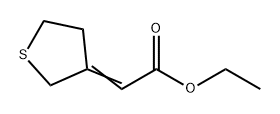 Acetic acid, 2-(dihydro-3(2H)-thienylidene)-, ethyl ester Structure