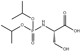 L-Serine, N-[bis(1-methylethoxy)phosphinyl]- Structure