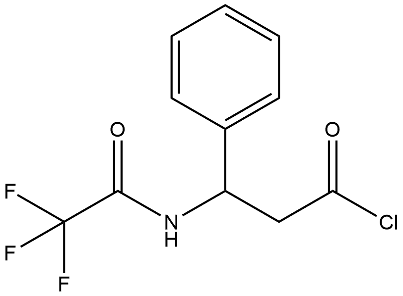 Benzenepropanoyl chloride, β-[(2,2,2-trifluoroacetyl)amino]- 구조식 이미지