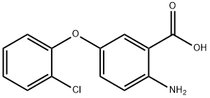 2-AMINO-5-(2-CHLOROPHENOXY)BENZOIC ACID Structure