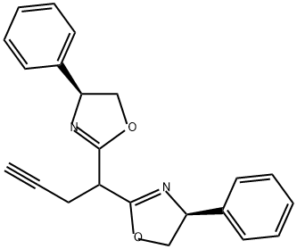 Oxazole, 2,2'-(3-butyn-1-ylidene)bis[4,5-dihydro-4-phenyl-, (4S,4'S)- Structure